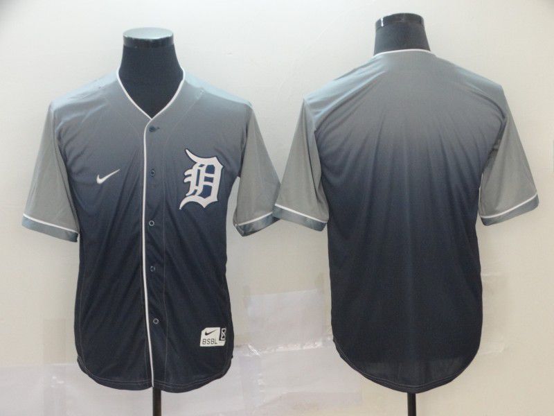 Men Detroit Tigers Blank Grey Nike Fade MLB Jersey->los angeles dodgers->MLB Jersey